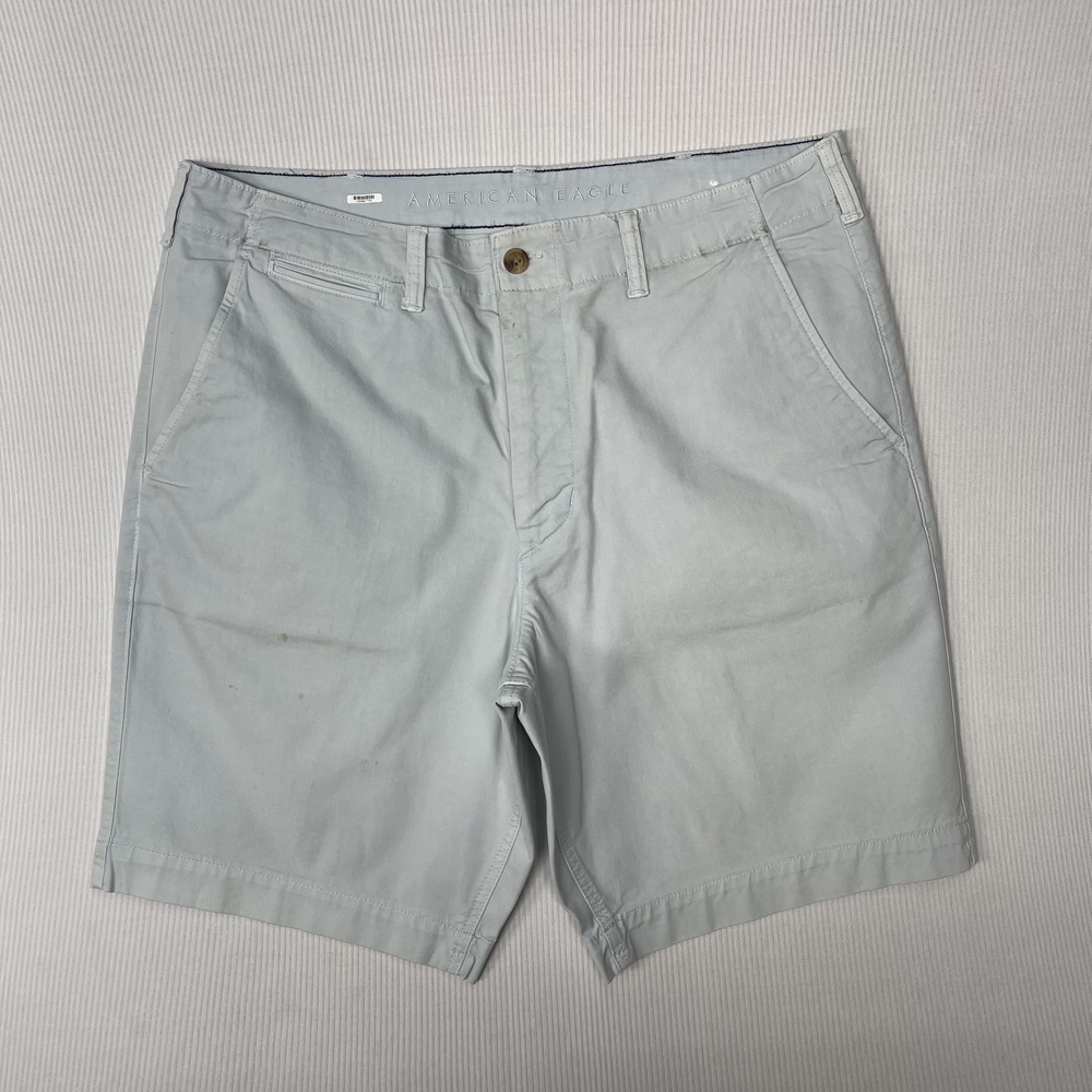 American Eagle Shorts Mens 38 Blue Chino Next Level Flex Stretch 10 Inseam